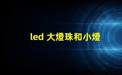 led 大燈珠和小燈珠